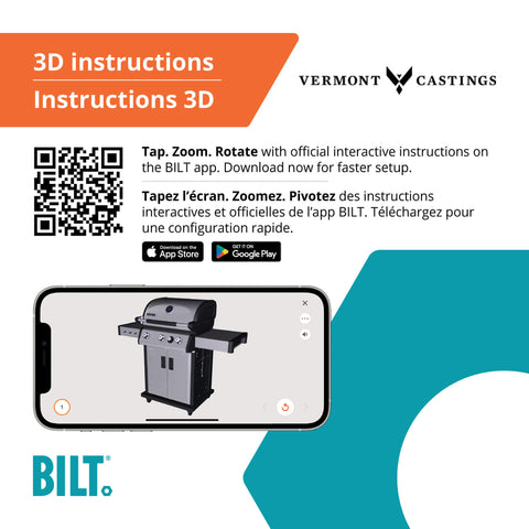 Vermont Castings 3-Burner Propane BBQ with TempASSURED Technology™